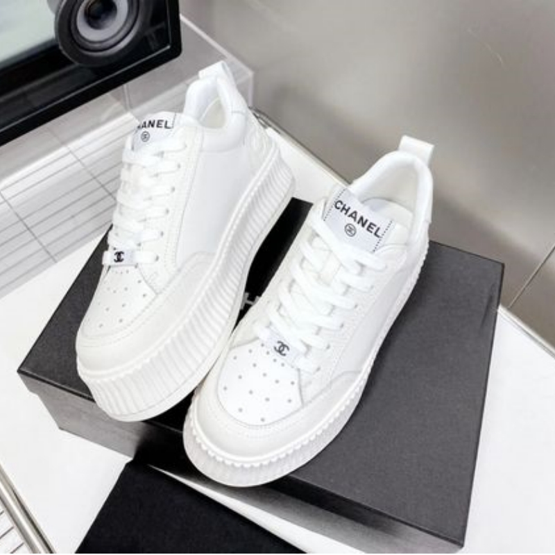 CHANEL | Platform Casual Style Street Style Plain Logo