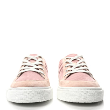 Chevre Velours Deep Sneakers  Rose Opaline