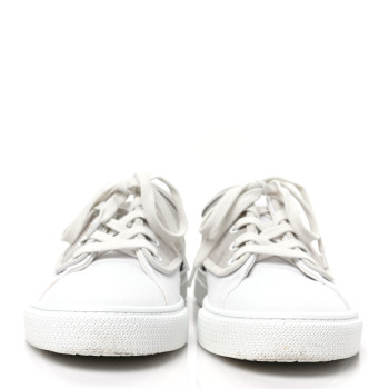 Canvas Goatskin Mens Envy Sneakers  Prunoir Blanc