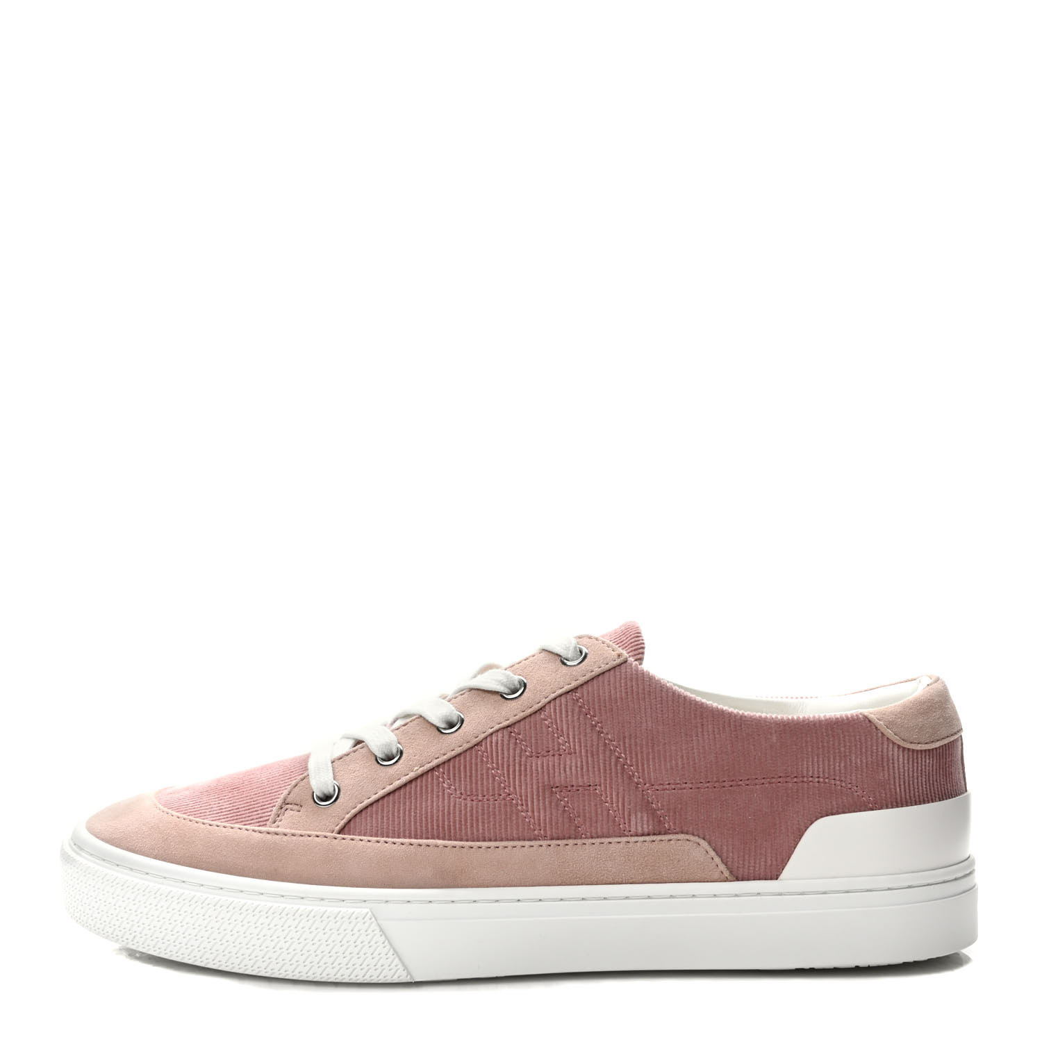 Chevre Velours Deep Sneakers  Rose Opaline