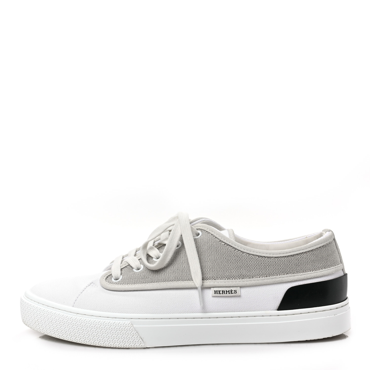 Canvas Goatskin Mens Envy Sneakers  Prunoir Blanc