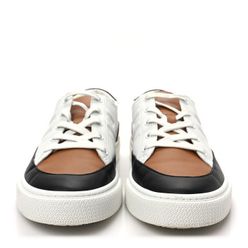 Calfskin Deep Sneakers White Naturel Black