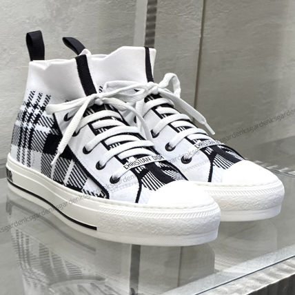 Christian Dior | Star Rubber Sole Lace-up Casual Style Blended Fabrics