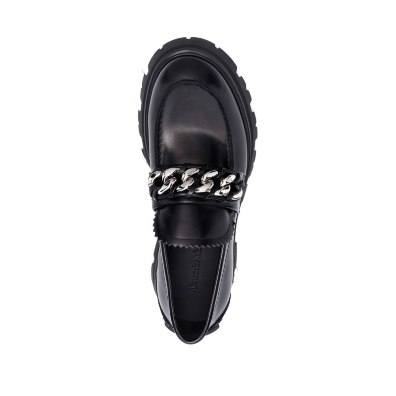 Alexander McQueen chain link-detail loafers