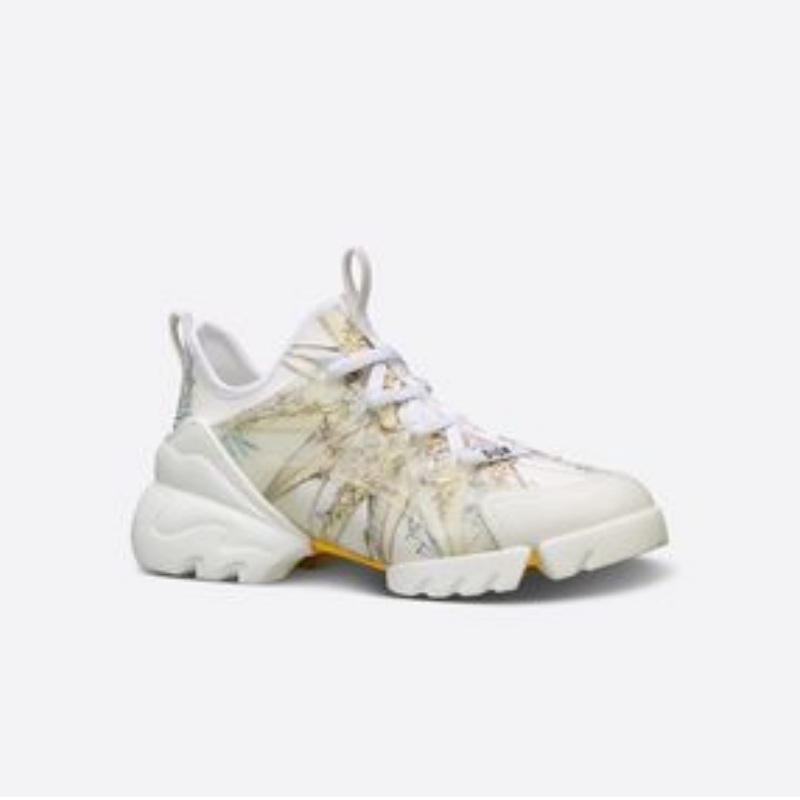 Vibe Deep Blue Dior Oblique Technical Fabric And Transparent Rubber Low Top Sneakers