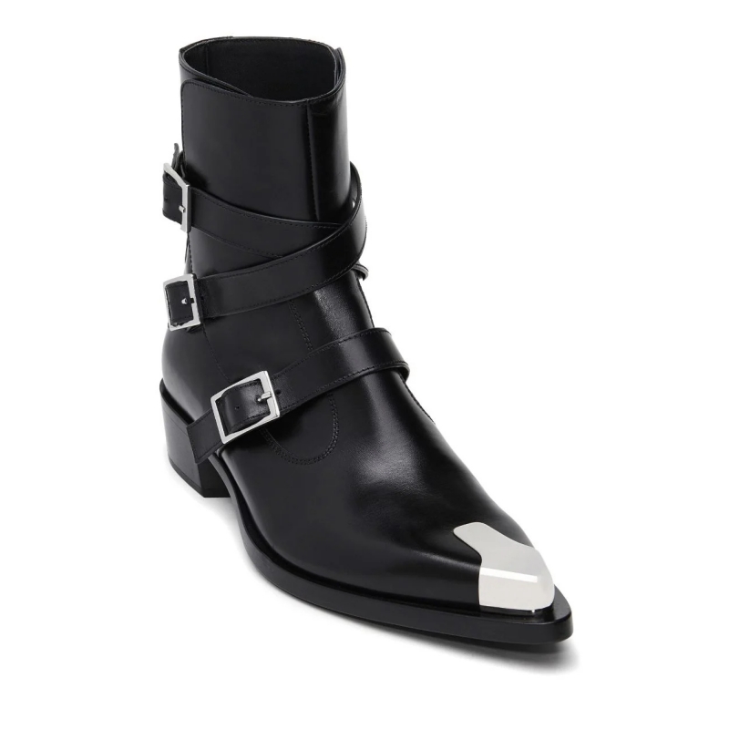 Alexander McQueen Punk Triple Strap 40mm boots