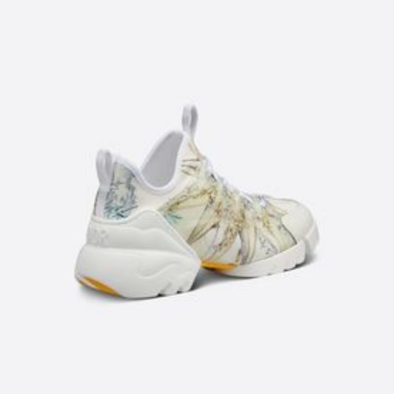 Vibe Deep Blue Dior Oblique Technical Fabric And Transparent Rubber Low Top Sneakers