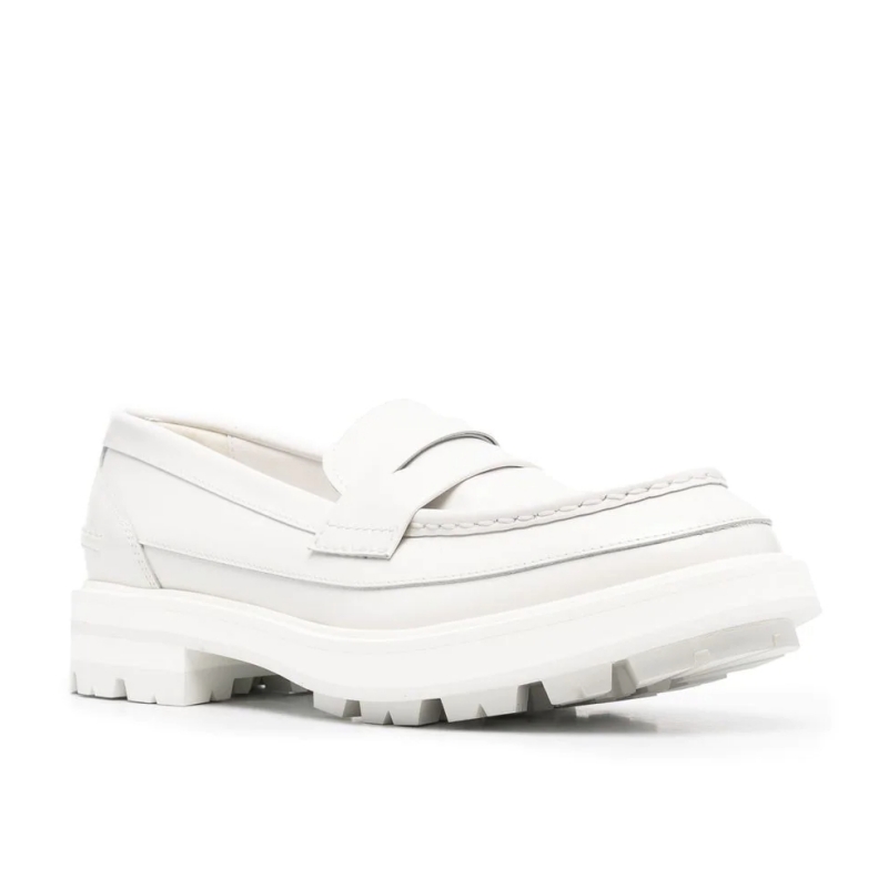 Alexander McQueen ridged-sole penny loafers