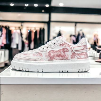 Christian Dior | Monogram Platform Casual Style Unisex Office Style