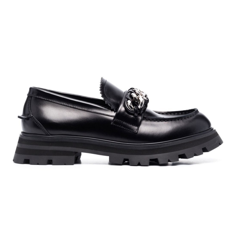 Alexander McQueen chain link-detail loafers