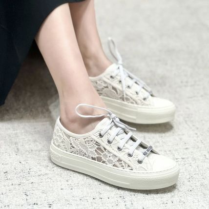 Christian Dior | Flower Patterns Star Platform Casual Style Unisex