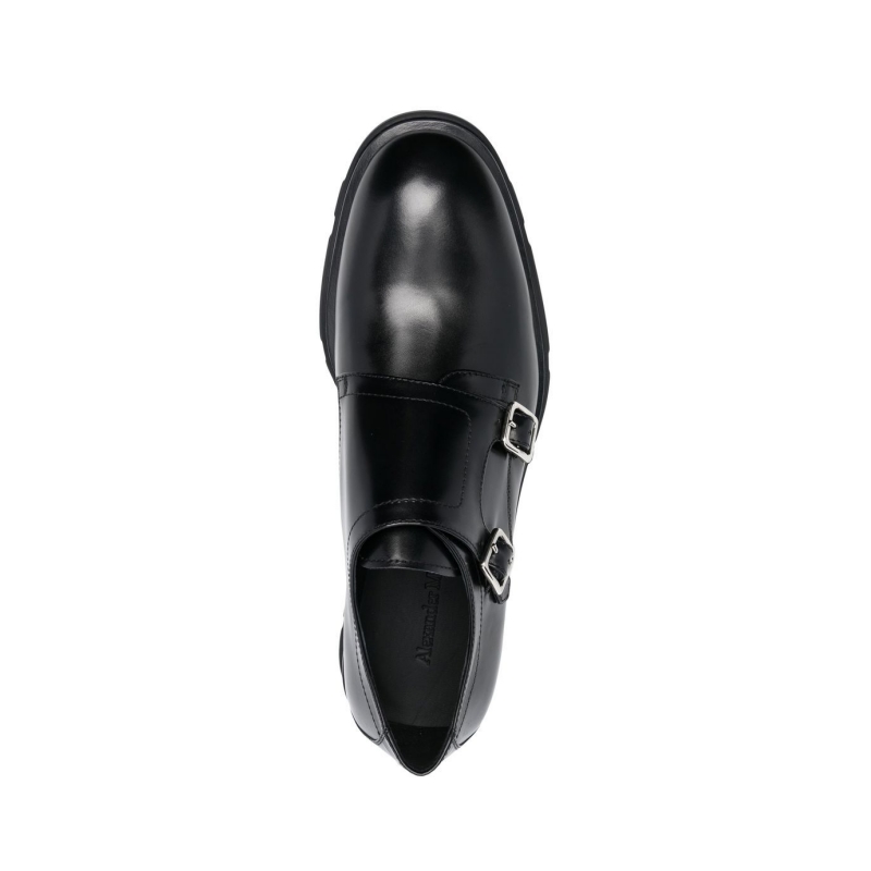 Alexander McQueen front-buckle-fastening monk shoes