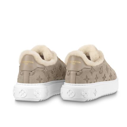 Louis Vuitton | Monogram Platform Rubber Sole Casual Style Suede