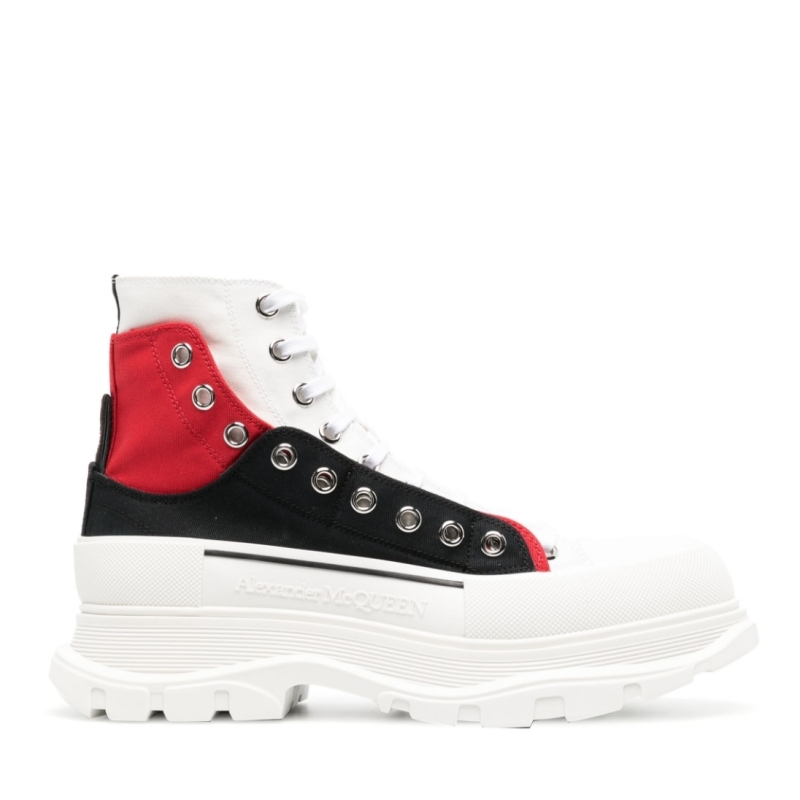 Alexander McQueen eyelet-detail high-top sneakers