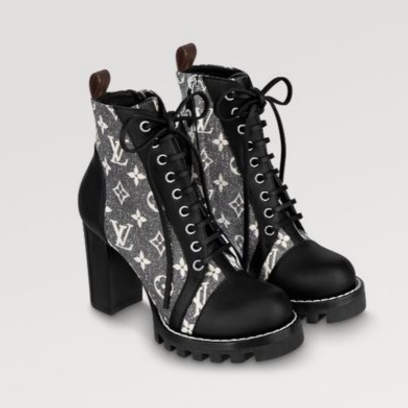 Louis Vuitton | Lace-up Leather Lace-up Boots