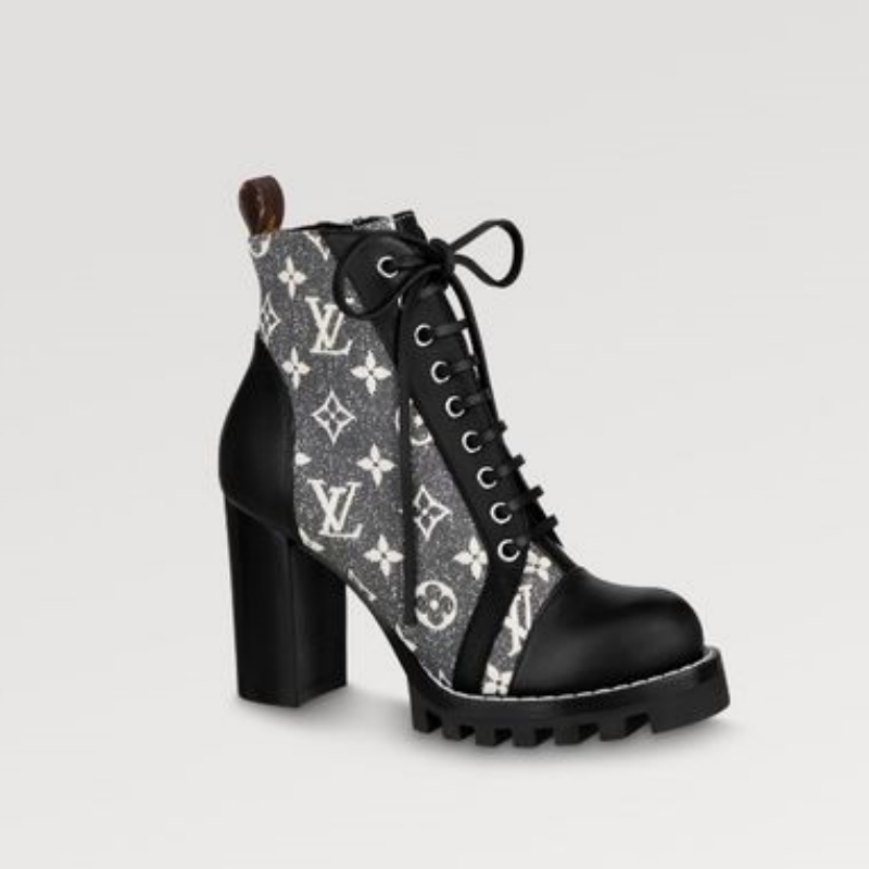 Louis Vuitton | Lace-up Leather Lace-up Boots