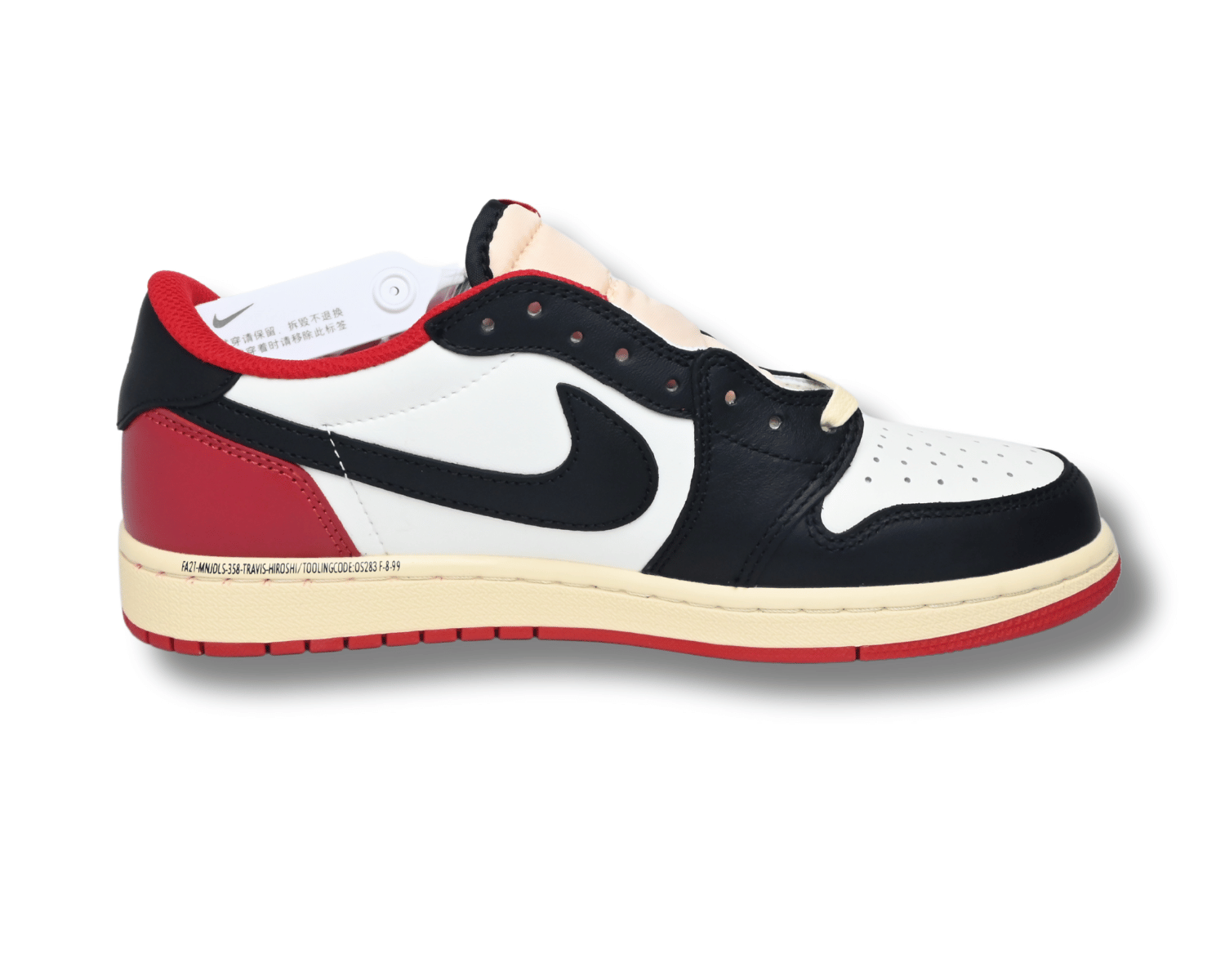 Fragment x Travis Scott x Air Jordan 1 TS White Black University Red