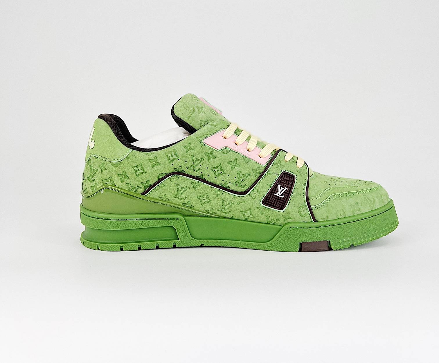 LV Trainer Green monogram