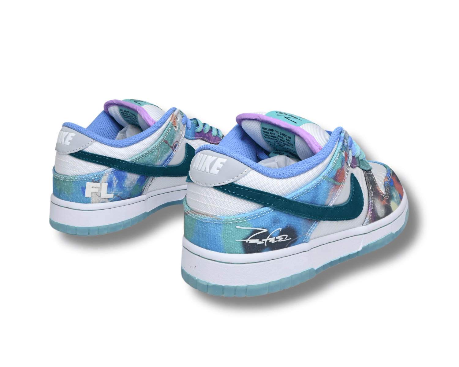 Futura Laboratories x Nike SB Dunk Low Bleached Aqua
