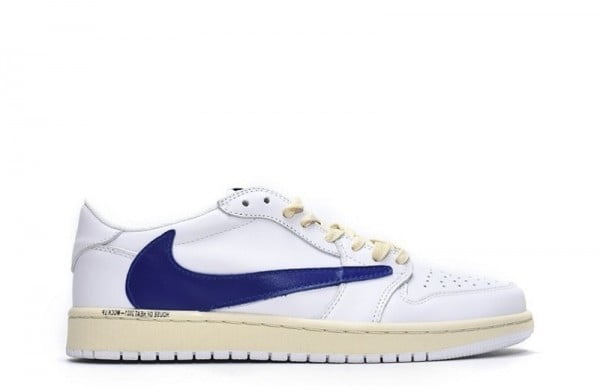 Travis Scott Jordan 1 Low White Blue