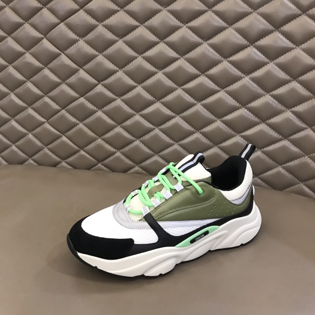 DIOR B22 Sneaker Green Beige Black