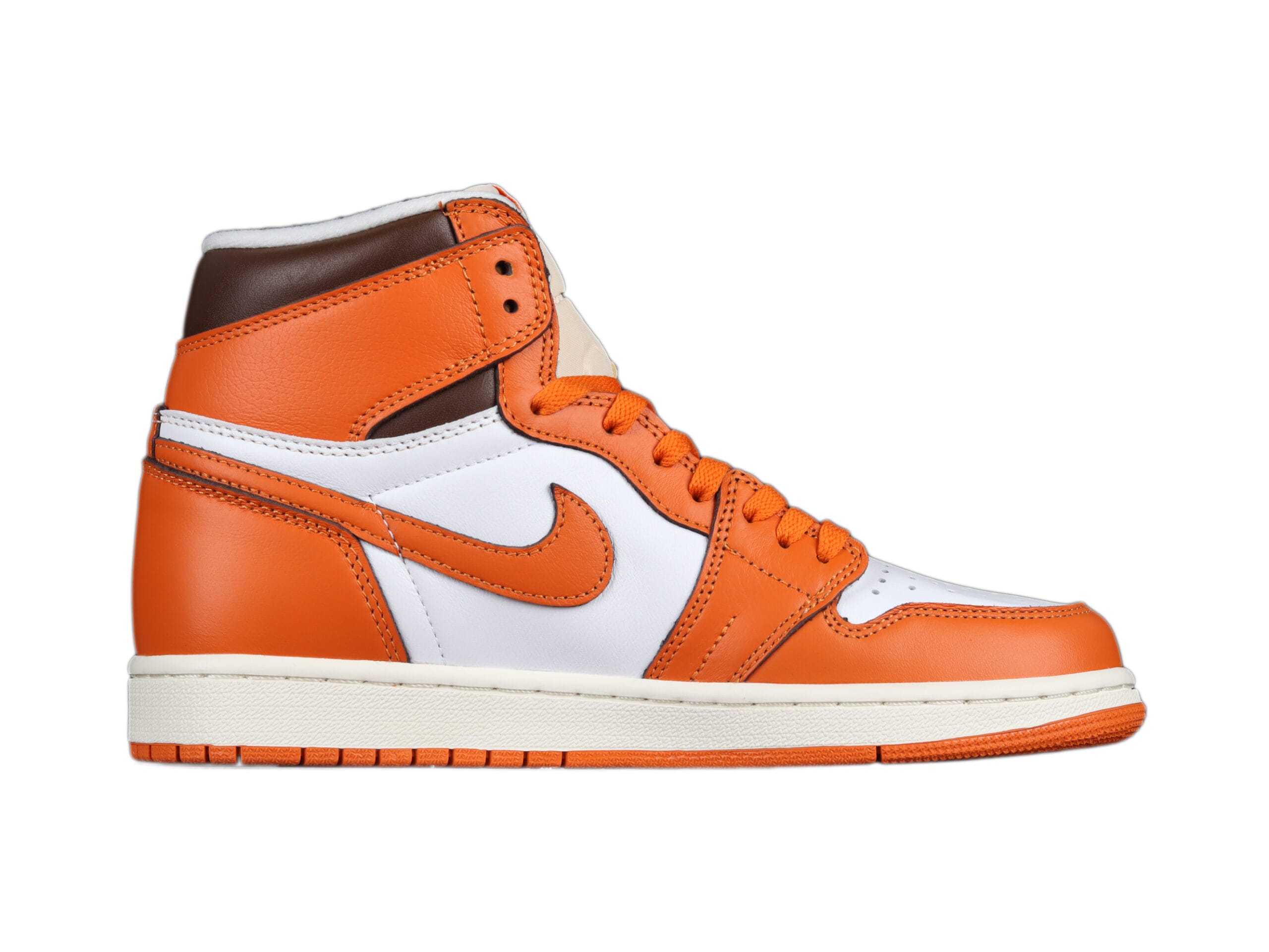 Air Jordan 1 High Starfish , White/Orange Red