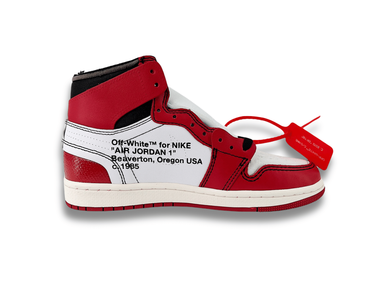 Off White x Air Jordan 1 Chicago Red