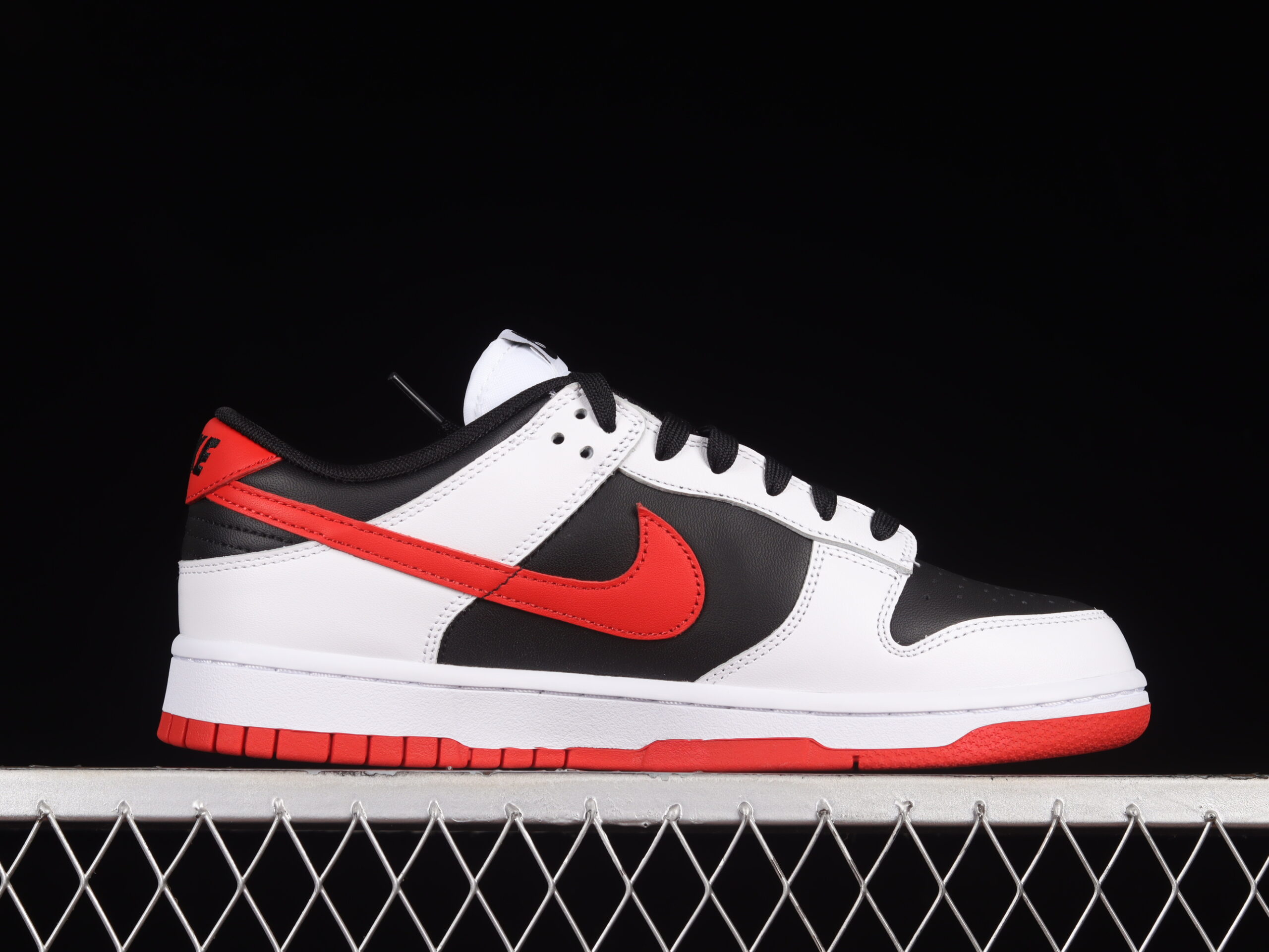 Nike Dunk Low Reverse Panda Red Swoosh