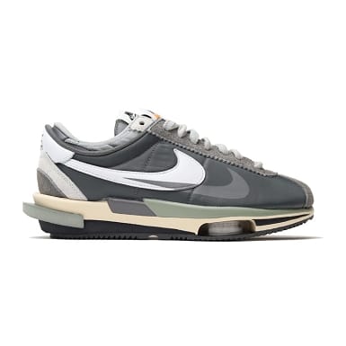 Sacai x Nike Zoom Cortez 4.0 Dark Grey White Green