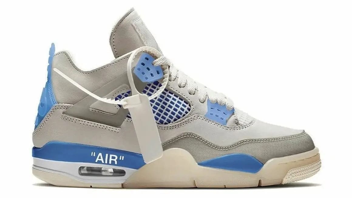 Off-White x Air Jordan 4 Military Blue