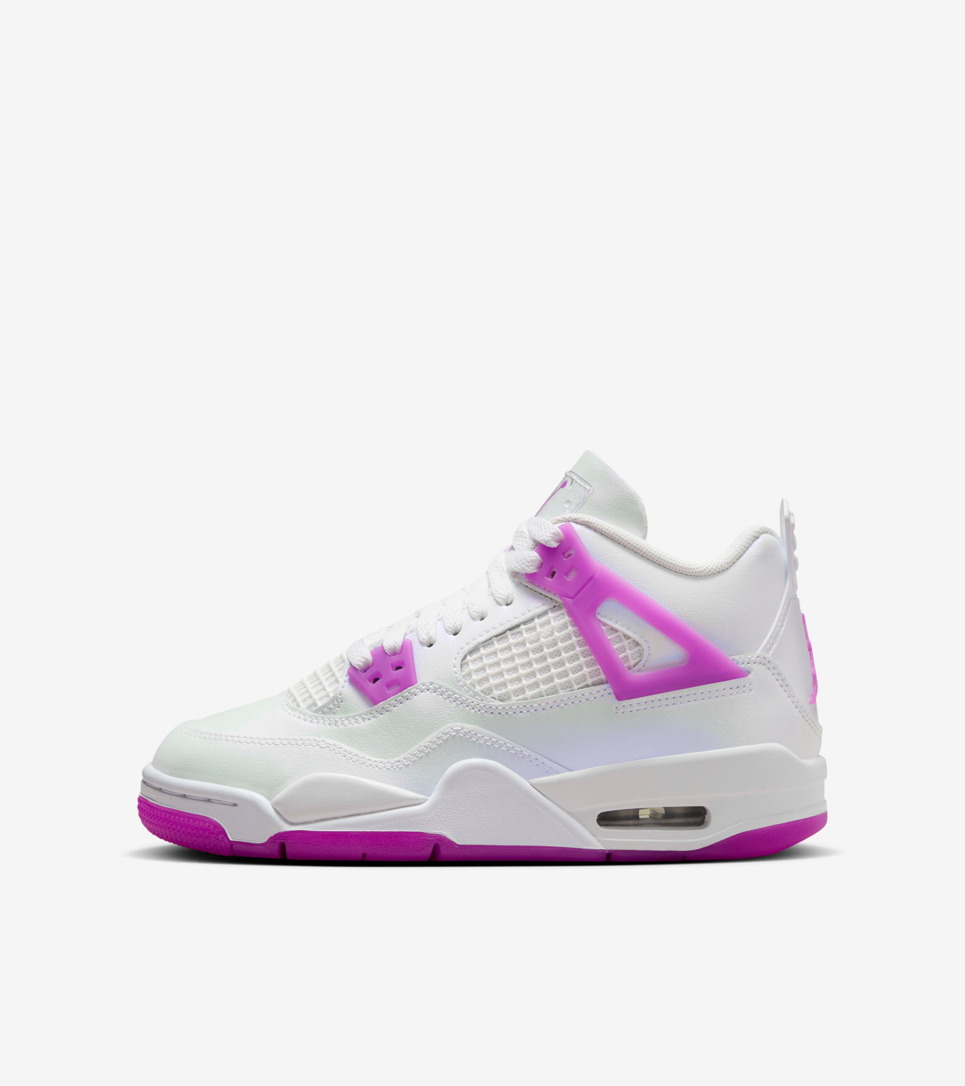 Jordan 4 Retro White and Pink Oreo Women's
