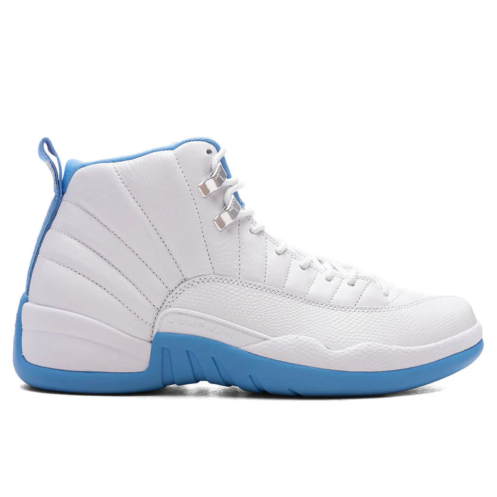 Air Jordan 12 Retro 'Melo' - White/University Blue/Metallic Silver