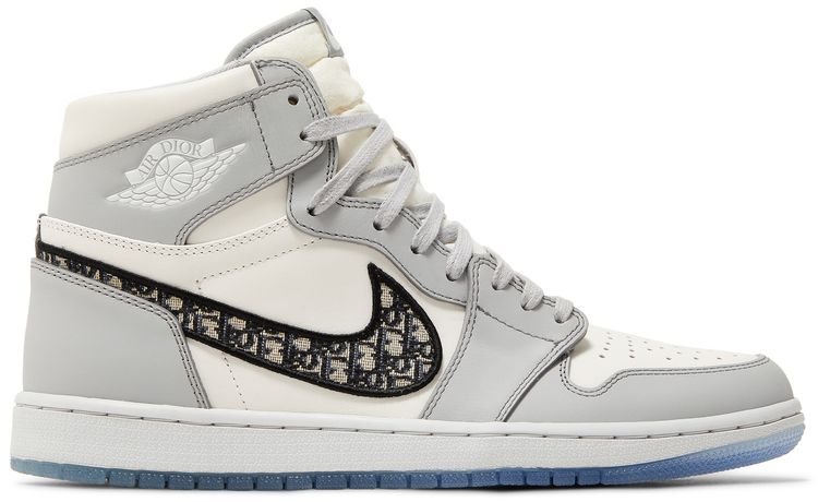 Dior x Air Jordan 1 High OG  White Wolf  Grey