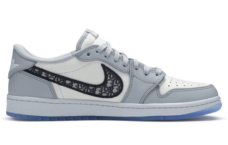 Air Jordan 1 Low x Dior  White Grey