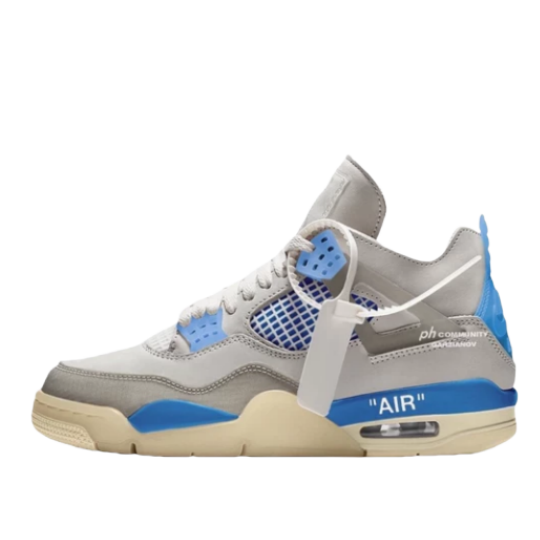 Off-White x Air Jordan 4 Military Blue