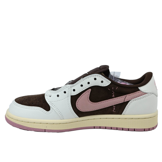 Travis Scott x Air Jordan 1 Low Pink Brown Custom