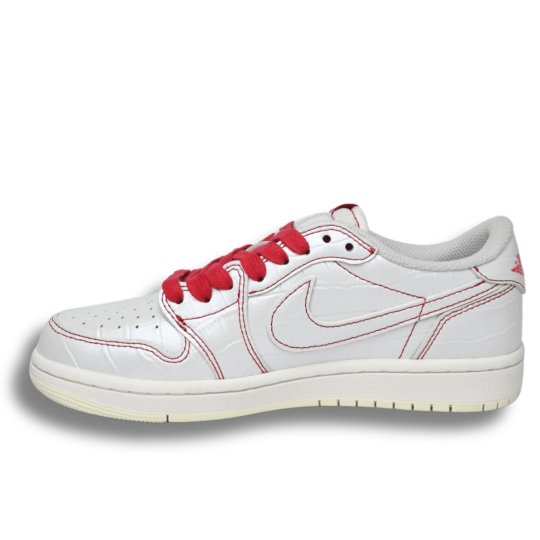 Travis Scott Jordan 1 Low Red/white Custom