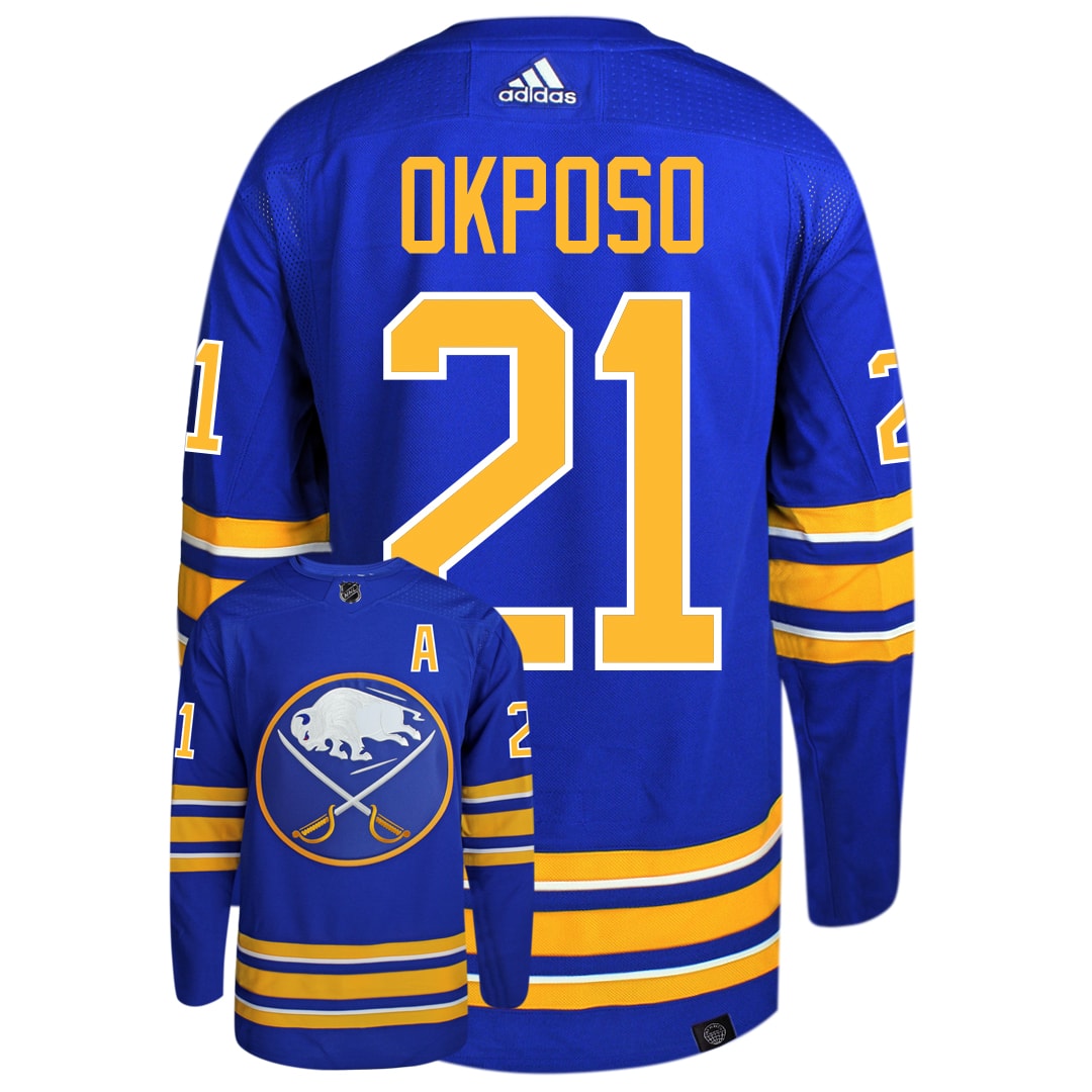 Adidas Buffalo Sabres No21 Kyle Okposo Green Salute to Service Youth Stitched NHL Jersey