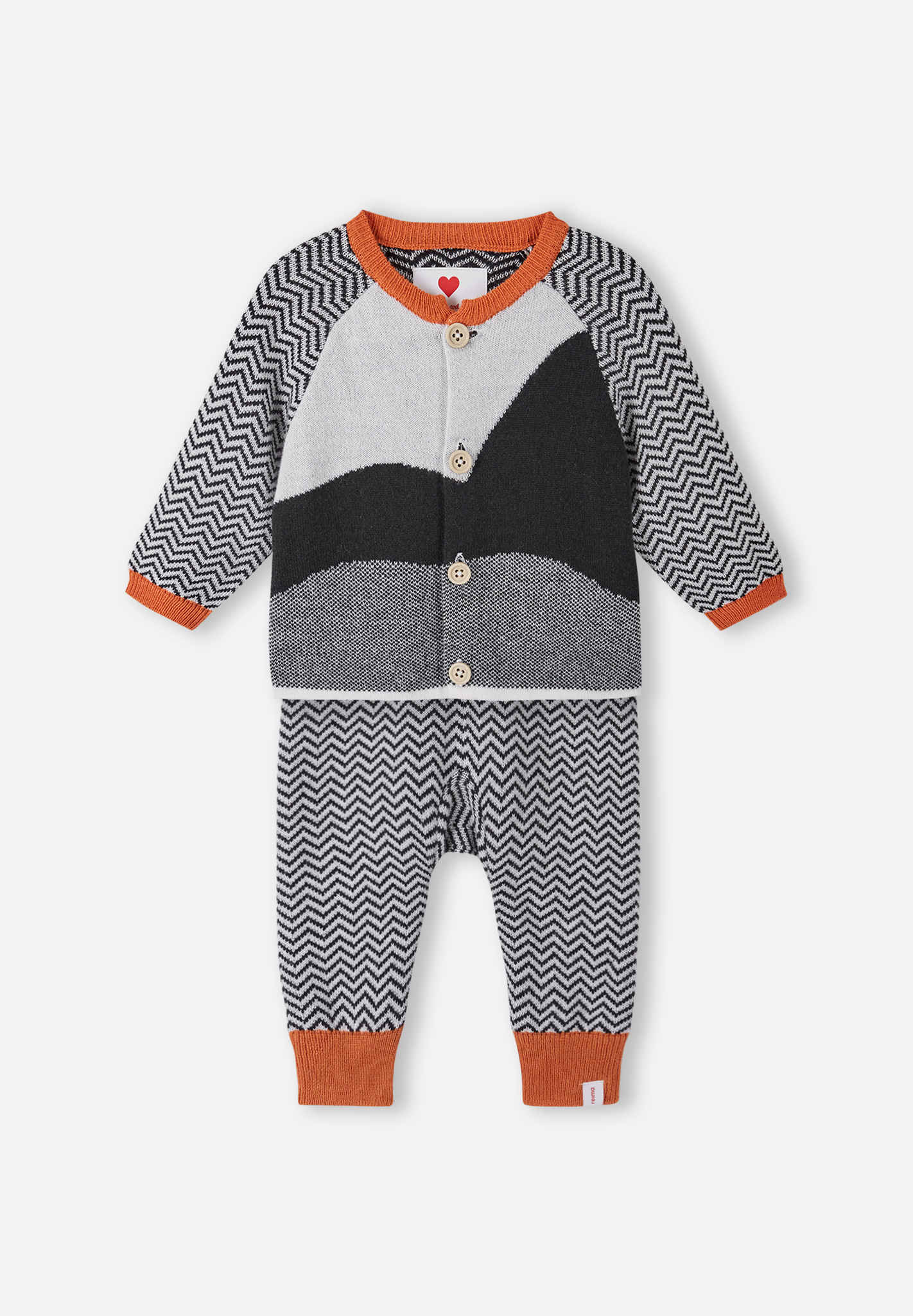 Babies' merino wool mix set