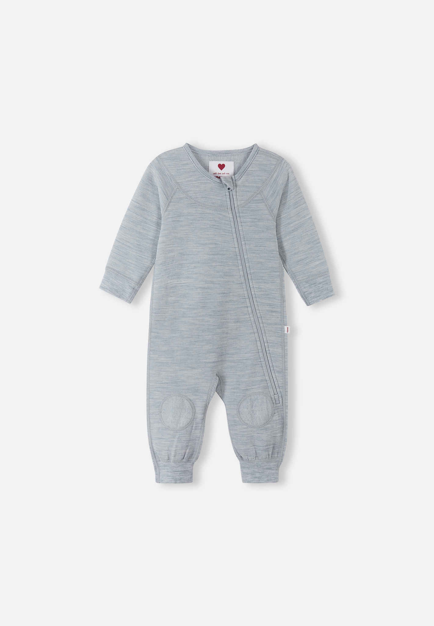 Babies' merino wool mix onesie Lauha