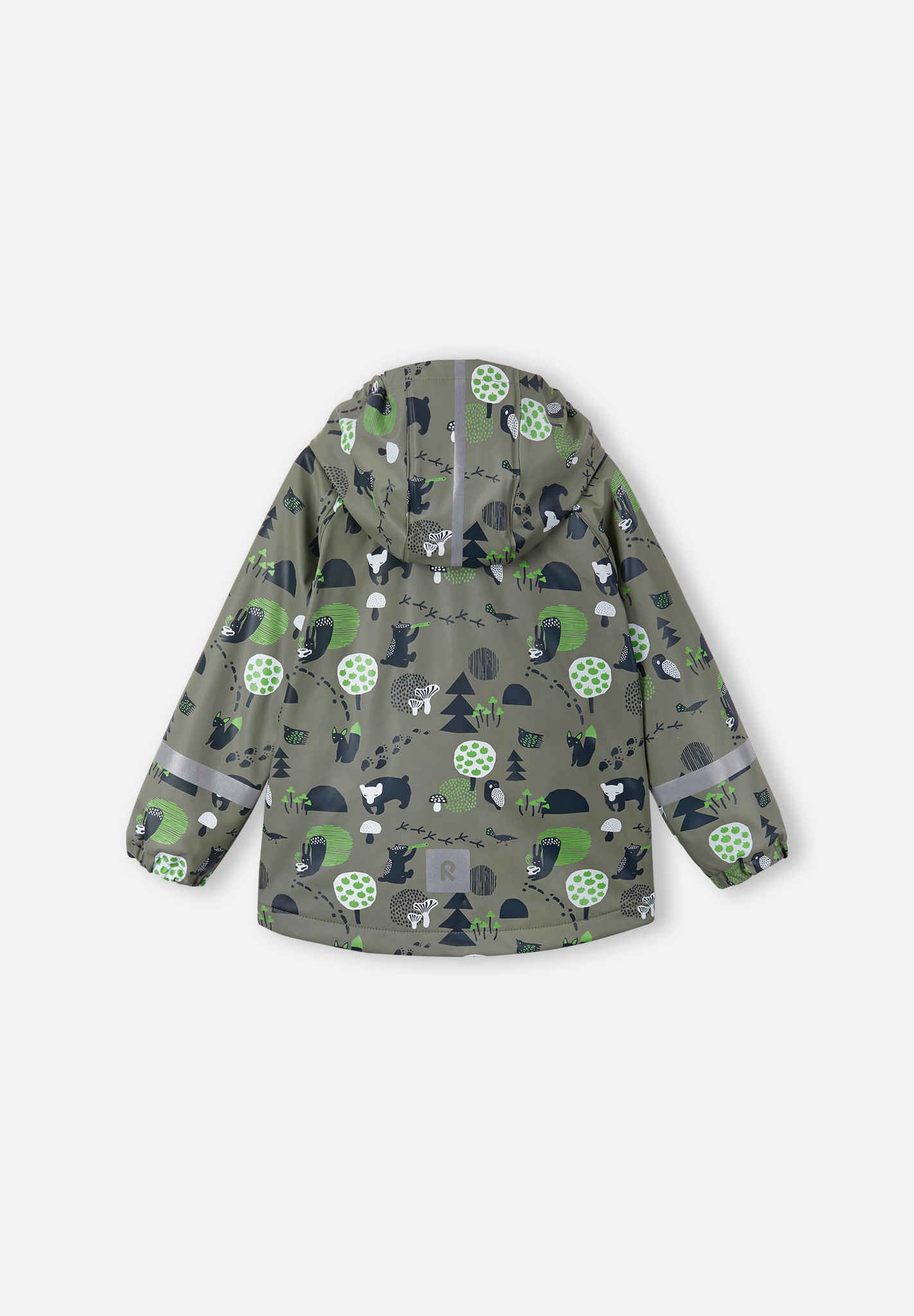 Kids' fleece lined rain jacket Koski