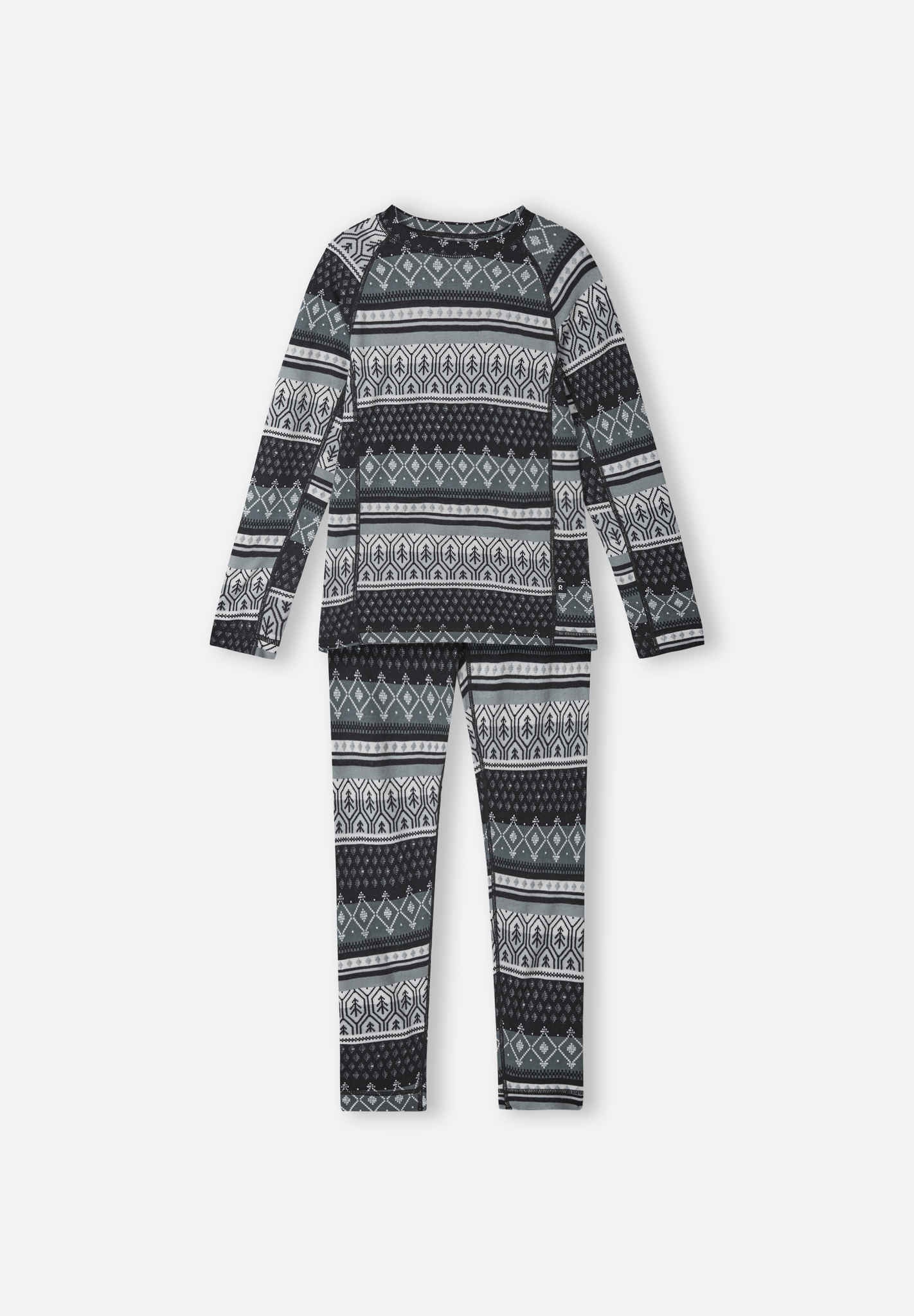 Kids' wool-bamboo base-layer set Taitoa