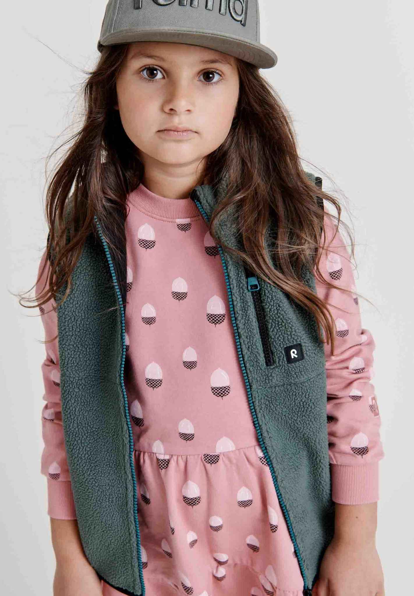 Kids' fleece vest Turkis