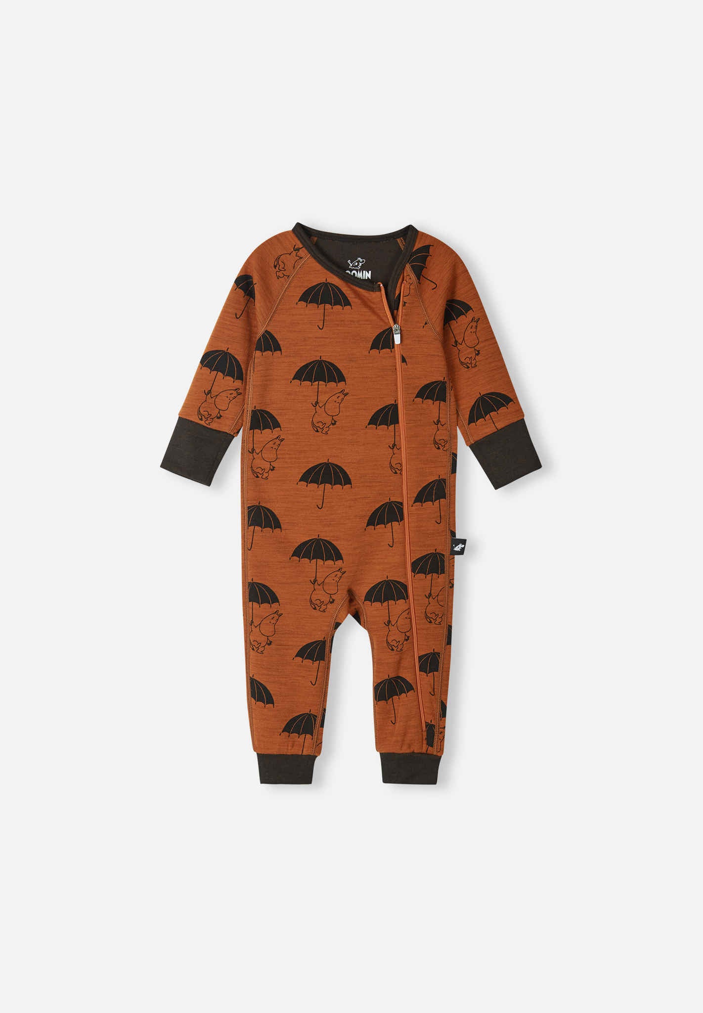 Babies' merino wool mix onesie Moomin Raring