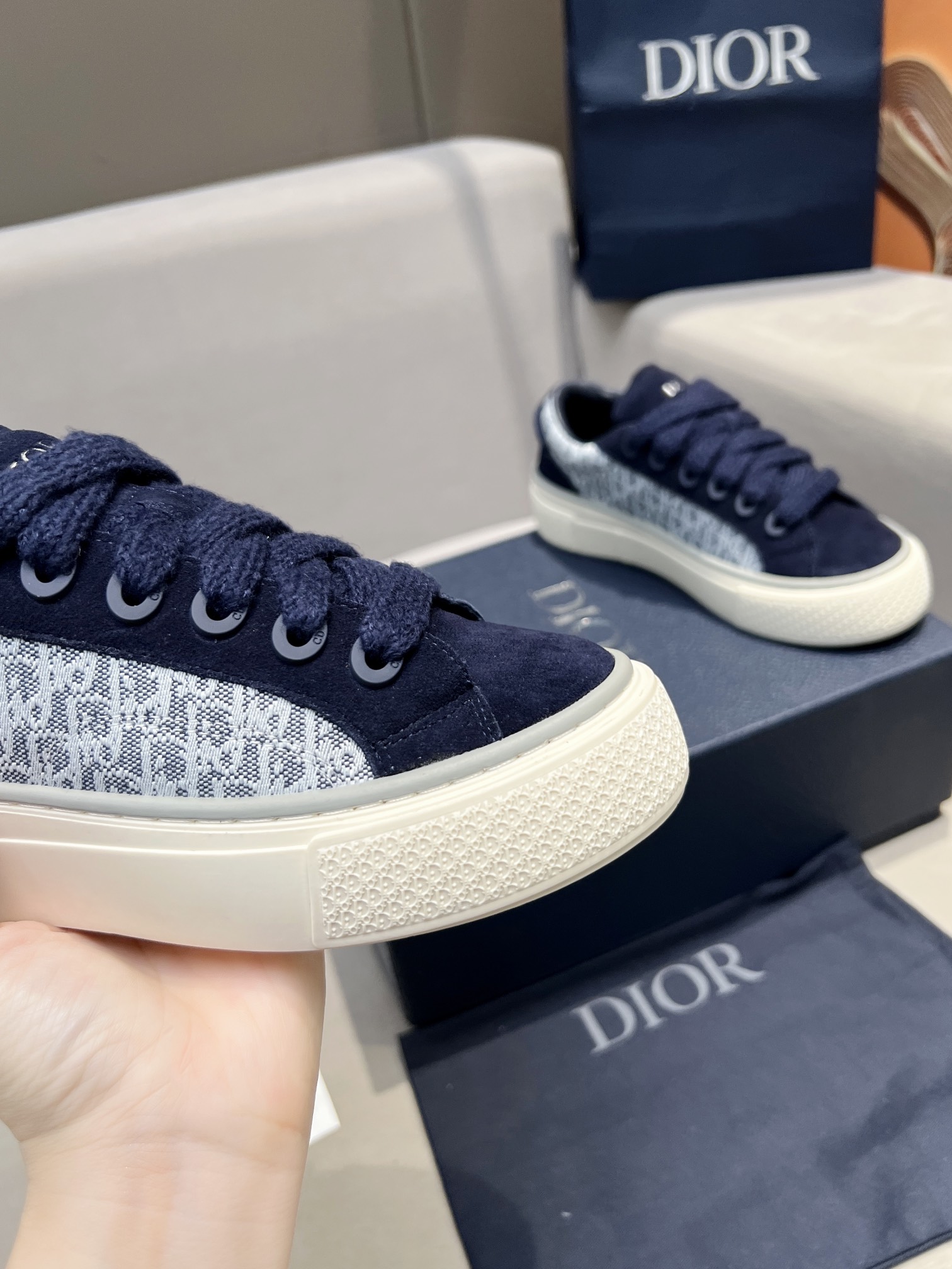 Dior x Denim Tears B33 Couples Casual Sneakers Skateboarders