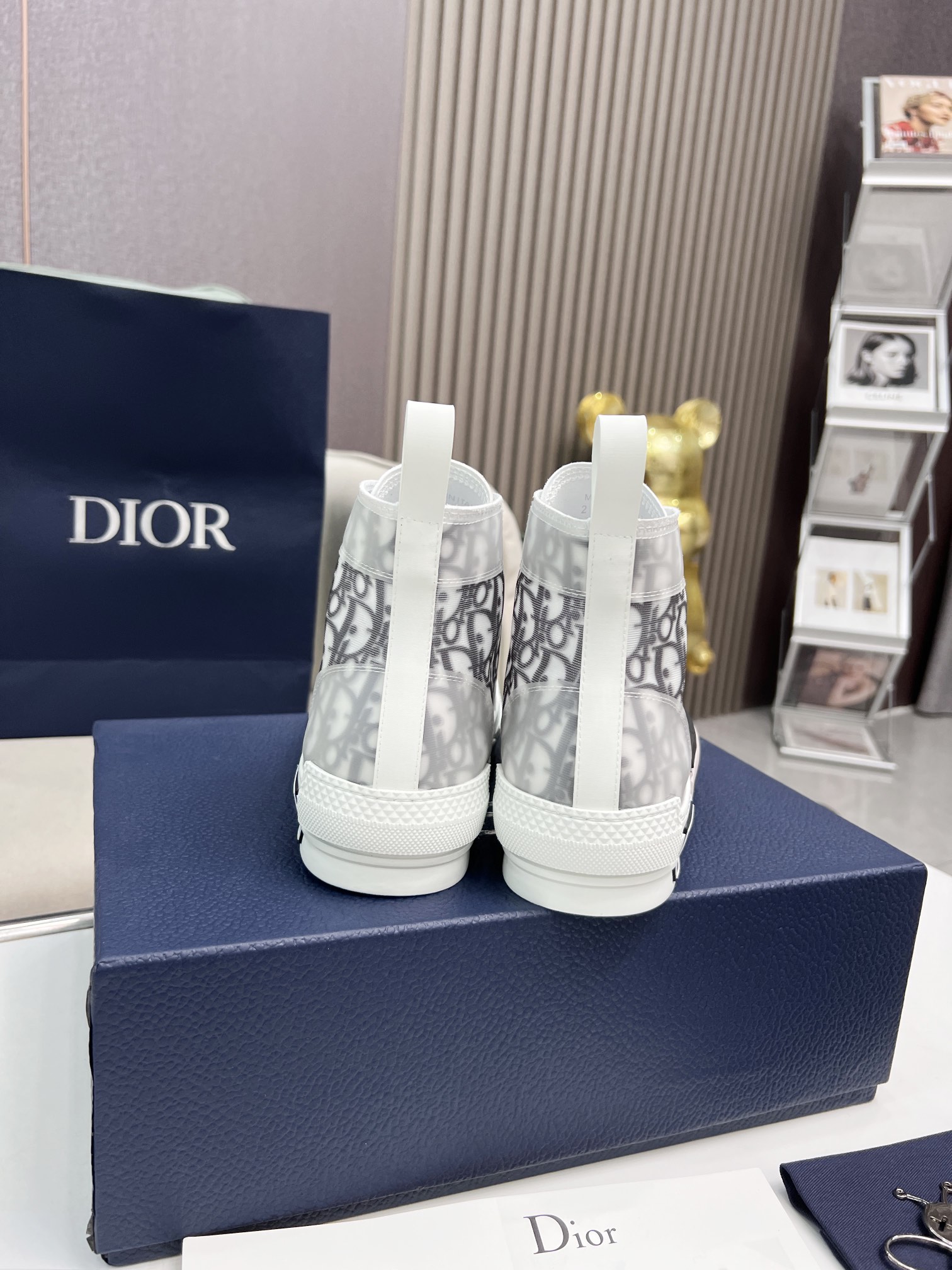 Dior b23 oblique top sneakers