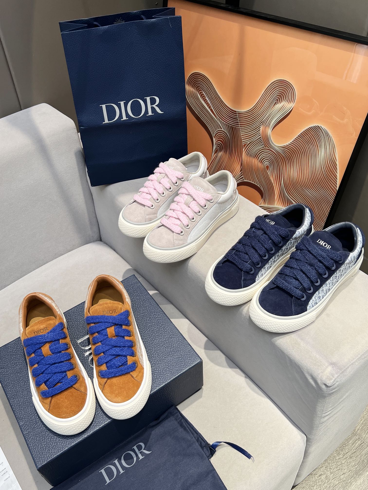 Dior x Denim Tears B33 Couples Casual Sneakers Skateboarders