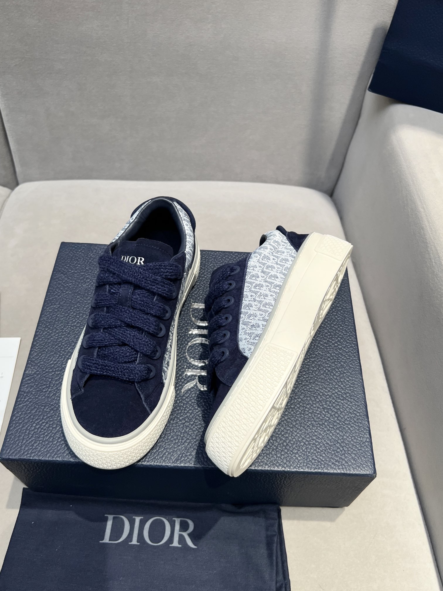 Dior x Denim Tears B33 Couples Casual Sneakers Skateboarders