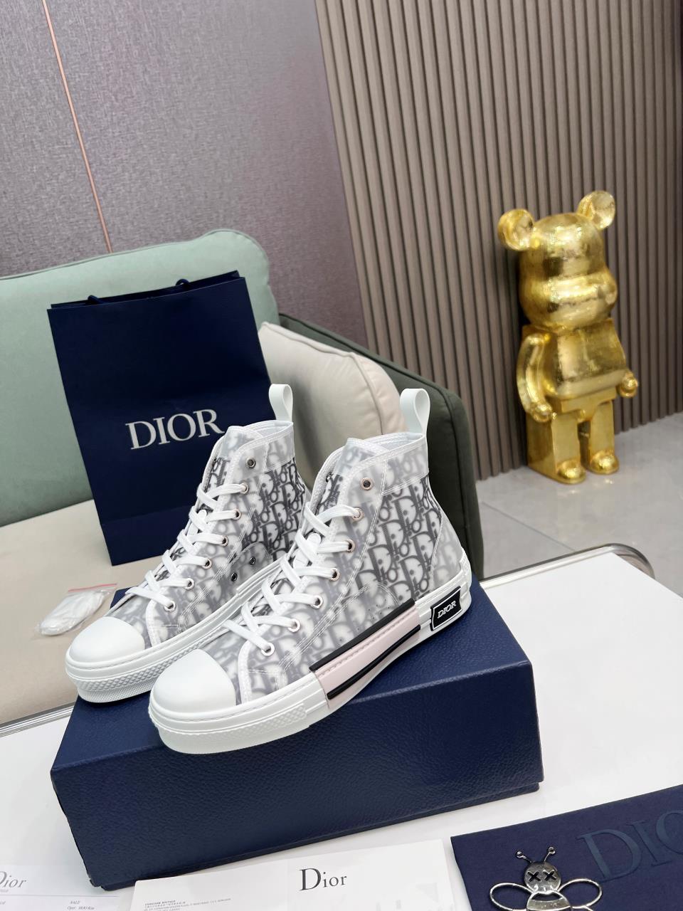 Dior b23 oblique top sneakers
