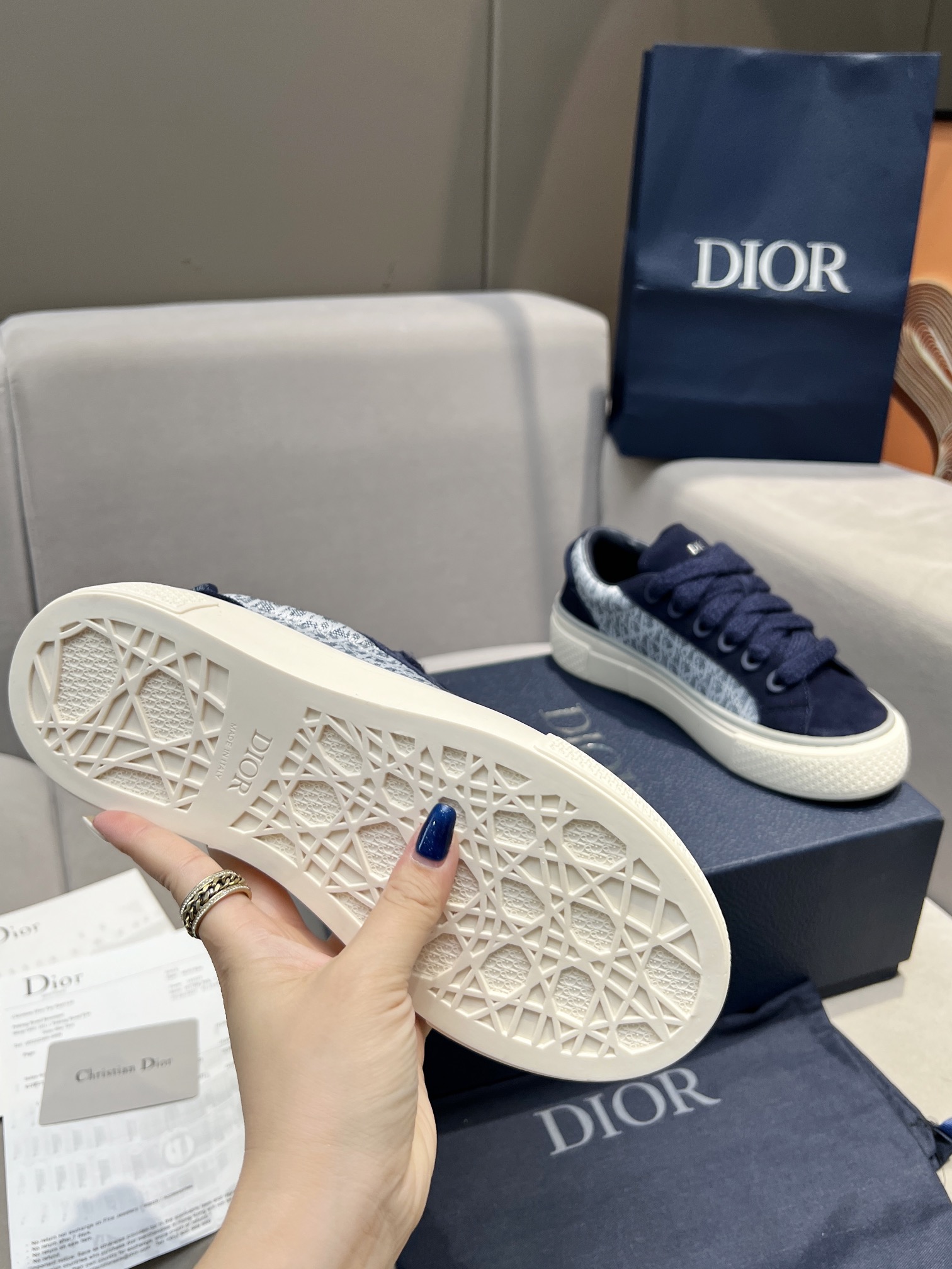 Dior x Denim Tears B33 Couples Casual Sneakers Skateboarders